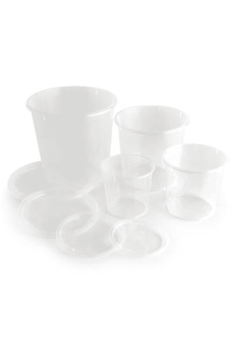 E-D-KUNSTSTOFFBECHER System - verschiedene Größen